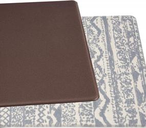 img 1 attached to Distressed Boho Anti Fatigue Standing Mat - Gray, 18" X 30" By Rugshop: The Ultimate Comfort Solution
