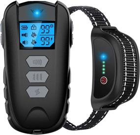 img 4 attached to Premium Dog Training Collar with Long-Range Remote, Waterproof Design, Beep/Vibration/Shock Modes, Adjustable 0-99 Levels - Ideal for Small, Medium, & Large Dogs