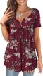 stylish plus-size floral tunic tops for women - perfect for summer casual wear! logo