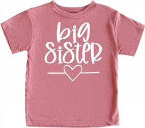 img 4 attached to Olive Loves Apple Sibling T Shirt Apparel & Accessories Baby Girls : Clothing