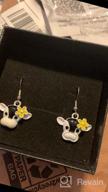 img 1 attached to 🐮 Cow Lover's Delight: MAOFAED Cow Mom Dangle Earrings - Perfect Cow Owner Gift & Cow Girl Jewelry review by Kim Kajer