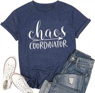 организуйте себя с помощью женской футболки chaos coordinator — забавной и удобной футболки с коротким рукавом логотип