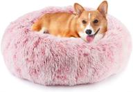 🐾 emust pet cat bed dog bed: round donut design, anti-slip, multiple sizes & colors logo