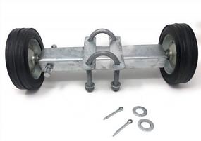 img 4 attached to 5.75" Rolling GATE Carrier Wheels: For Chain Link Fence Rolling Gates - Rut Runner