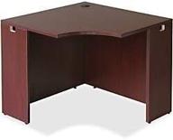 lorell corner desk cherry 2 inch furniture logo