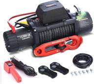 rugcel 13500lb winch - waterproof ip68 electric winch with hawse fairlead, steel wire rope, 2 wired handle and 2 wireless remote - 13500 lb winch логотип