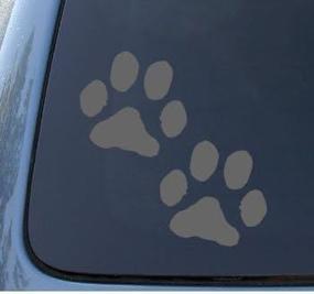 img 1 attached to PAW PRINTS Notebook Sticker Silver