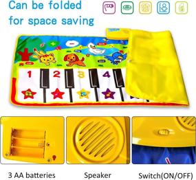 img 1 attached to M SANMERSEN Piano Mat - 53" x 23" Musical Mat with 8 Animal Sounds - Dance Mat for Kids - Touch Play Dance Mat Toy - Gifts for 3 4 5 6 Year Old Girls Boys