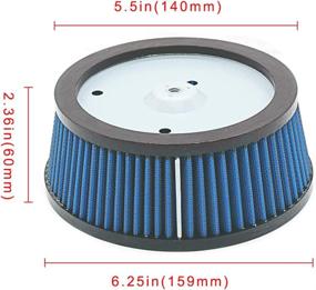 img 3 attached to 🔝 High-Performance Air Filter 29442-99C HD-0800 for Harley Davidson Screamin Eagle Road King, Electra Glide, FatBoy, Dyna, Softail Springer, Ultra Classic Electra Glide