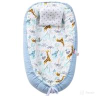 🐻 adorable abreeze baby lounger: soft & breathable co-sleeping nest for newborns, portable adjustable baby sleeper, crib bassinet mattress – must-have essential for infants (sloth bear) логотип