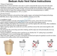 эффективно регулируйте поток воздуха с помощью автоматического поплавкового клапана beduan brass 10500-ve логотип