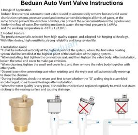 img 1 attached to Efficiently Regulate Air Flow With Beduan Brass 10500-VE Automatic Float Valve