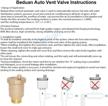efficiently regulate air flow with beduan brass 10500-ve automatic float valve logo