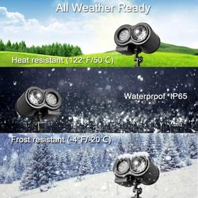 img 1 attached to Transform Your Christmas Decor With Remote Control 2-In-1 Projector Lights & LED Landscape Lights - 18 Slides & 10 Colors Available For Indoor & Outdoor Use!