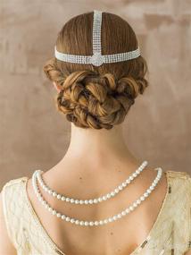 img 2 attached to 💎 Sparkle with Style: SWEETV Rhinestone Headpiece Decorative Headbands