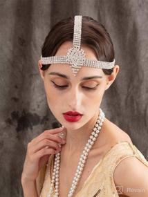 img 1 attached to 💎 Sparkle with Style: SWEETV Rhinestone Headpiece Decorative Headbands