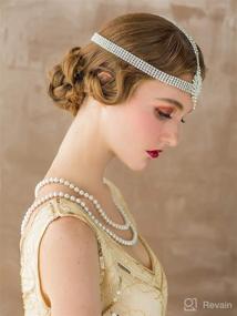 img 3 attached to 💎 Sparkle with Style: SWEETV Rhinestone Headpiece Decorative Headbands