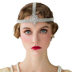 img 4 attached to 💎 Sparkle with Style: SWEETV Rhinestone Headpiece Decorative Headbands