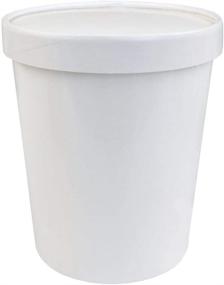 img 4 attached to 🍨 [10 Count] 32 oz Freezer Containers and Lids - Non-vented Lids for Freezer Burn Prevention - Premium Heavy Duty Quart Ice Cream Containers by Frozen Dessert Supplies