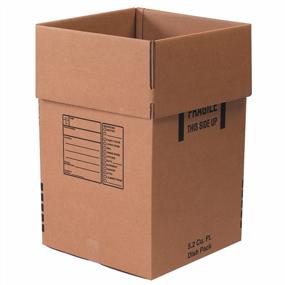 img 4 attached to Pack Of 5 Aviditi Corrugated Cardboard Boxes, 18" X 18" X 28" - Ideal For Shipping, Packing And Moving