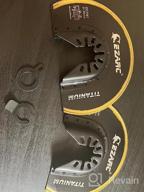 img 1 attached to Upgrade Your Cutting Game With EZARC Titanium Oscillating Multitool Blades - Perfect For Wood, Metal, Nails, And Screws! review by Agustin Bush
