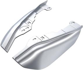 img 1 attached to Enhance Your Harley Touring Experience with Advanblack Mid Frame Air Deflectors - Compatible for 2009-2021 Street Glide, Road King, and Electra Glide (Barracuda Silver)