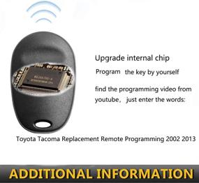 img 3 attached to VOFONO Key Fob for Toyota Tundra 2007-2016/Tacoma/Sienna/Highlander/Sequoia - FCC ID: GQ43VT20T