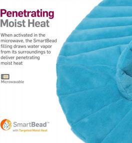 img 3 attached to NatraCure Microwave Heating Pad For Neck, Shoulders And Back Pain Relief - (With SmartBead Technology For Moist Heat Therapy)