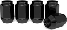 img 1 attached to 🔧 StanceMagic 20pcs 1/2x20 Closed End Lug Nuts - Cone Acorn Seat - 3/4" 19mm Hex - Compatible with Jeep Wrangler TJ JK Cherokee XJ Wrangler Liberty Rubicon CJ5 CJ7 ZJ WJ WK - Black, 1.4in Length - Enhanced SEO