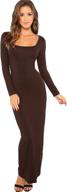 verdusa womens sleeve square bodycon women's clothing : dresses логотип