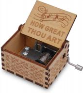 наслаждайтесь небесными мелодиями с epiphaneia small how great thou art wood music box: идеальные христианские подарки на любой случай! логотип