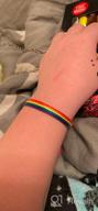 img 1 attached to 🌈 Express Your Pride with the yfstyle Handmade Braided Pride Bracelet – Adjustable LGBT Friendship String Bracelet for Lesbian, Gay, Bisexual & Transgender: Rainbow Pride Accessories review by Isaac Logan