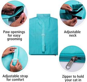 img 3 attached to 🐱 Purrfect Pouch - The Original Cat Carrier Sling & Grooming Sack (Set of 2) - Washable, Foldable, and As Seen On TV