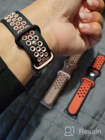 img 5 attached to Maledan Advanced Водонепроницаемый нарядный спортивный ремешок для умных часов Fitbit Versa 3 и Sense - идеальная замена для женщин и мужчин