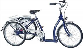 img 2 attached to PFIFF Classic Adult Tricycle - 24 Inch Wheels, Dark Blue