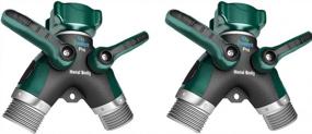 img 3 attached to 3-Pack 2Wayz Garden Hose Splitter - All Metal Heavy Duty Faucet Y Connector