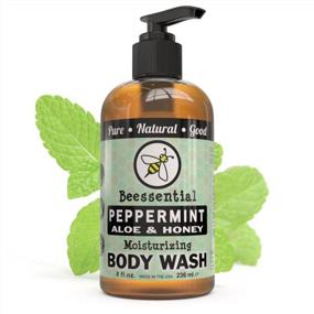 img 2 attached to Refresh And Revitalize With Beessential Peppermint Body Wash - Sulfate-Free And Packed With Essential Oils For Men And Women