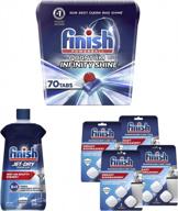 finish quantum infinity shine- dishwasher detergent - powerball - our clean & shine tablets dish tabs & finish jet-dry, rinse agent & finish in-wash dishwasher cleaner: clean hidden grease and grime logo