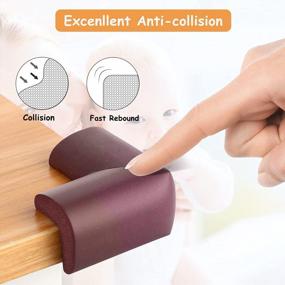 img 3 attached to PRObebi Baby Proofing Corner Guards - Extra Large Edge Protector For Table, Stairs, And Cabinets - 10 Pack Of Brown Corner Protectors