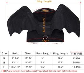 img 3 attached to 🦇 Halloween Cat & Dog Costume: BWOGUE Pet Bat Wings Apparel for a Spook-tacular Party!