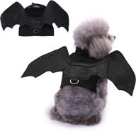 🦇 halloween cat & dog costume: bwogue pet bat wings apparel for a spook-tacular party! logo