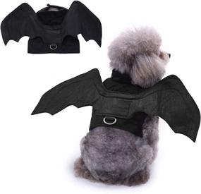 img 4 attached to 🦇 Halloween Cat & Dog Costume: BWOGUE Pet Bat Wings Apparel for a Spook-tacular Party!