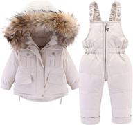 jeleuon winter hooded snowsuit outfits apparel & accessories baby boys ... clothing logo