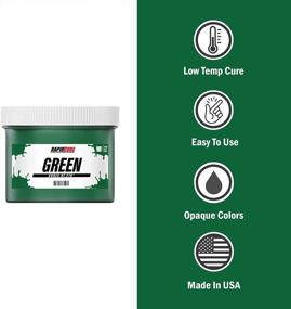 img 3 attached to Low Temperature Curing Plastisol Screen Print Direct Ink - Rapid Cure Green Quart (32Oz.) For Fabric Printing