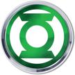 elektroplate green lantern chrome emblem logo