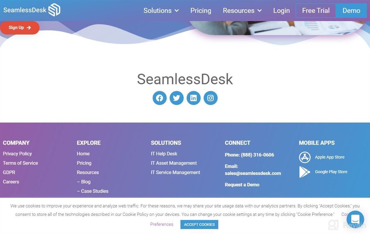 img 1 attached to SeamlessDesk Help Desk review by Matthew Fadoul
