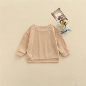 img 2 attached to BSaogr Printed Crewneck Sweatshirt Pullover Apparel & Accessories Baby Boys