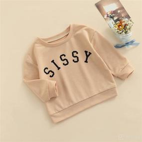 img 3 attached to BSaogr Printed Crewneck Sweatshirt Pullover Apparel & Accessories Baby Boys