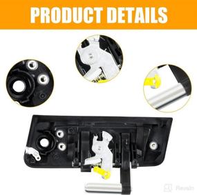 img 3 attached to 🚪 A Pair of Black Door Handle Kit Compatible with Nissan 350Z 2003-2009 – Replace OEM Parts 80606-CD01E and 80607-CD41E – Left Driver & Right Passenger