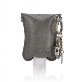 img 2 attached to Itzy Ritzy Hand Sanitizer Holder - Fits 2-Oz Bottles, Clips To Diaper Bag/Purse/Travel Bag (Grayson)